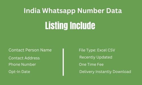 印度 Whatsapp 手机数据