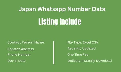 日本Whatsapp手机数据