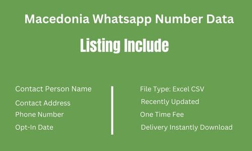 马其顿 Whatsapp 细胞数据