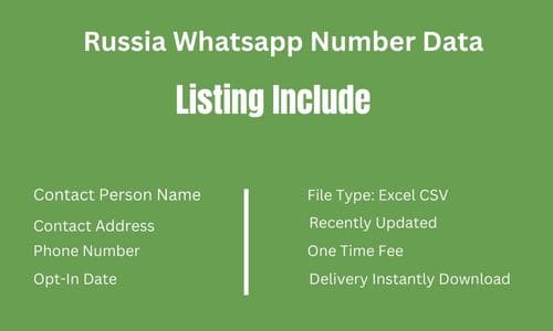 俄罗斯 Whatsapp 手机数据