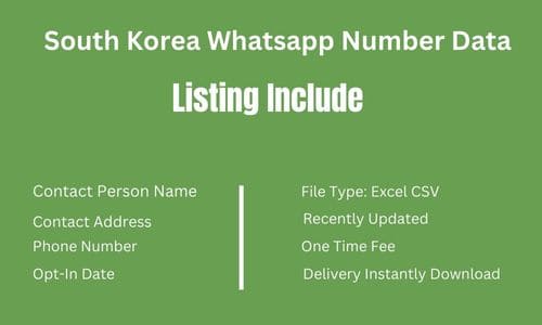 韩国Whatsapp手机数据